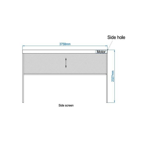 ZIP SCREEN 400 CM MS VISCOM ZA PERGOLO 400X286 CM