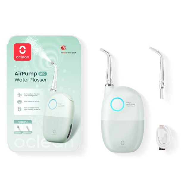 ZOBNA PRHA OCLEAN A10 ZELENA, VODA + ZRAK