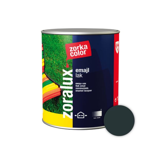 POKRIV.PREM.ZA KOV.,LES ZORKA DEKOR ZORALUX EMAJL LAK ČRNA 0.75 L 7508