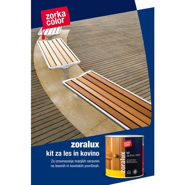 PRIPRAVA POVRŠINE ZORKA DEKOR ZORALUX KIT ZA LES IN KOVINO BEL 0.8 KG 1503