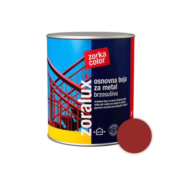 TEMELJNI PREMAZ ZORKA DEKOR ZORALUX OSNOVNA OK. RDEČA 0.75 L 3701 HITROSUŠEČI