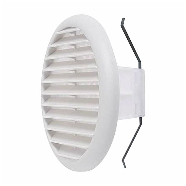 ZRAČNIK BREZ REGULACIJE VAFRA PVC FASADNI FI 220 OKROGLI Z VZMETJO