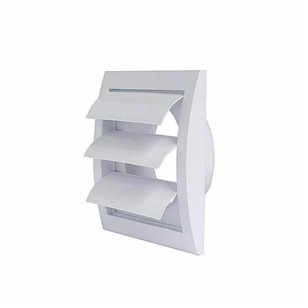 ZRAČNIK BREZ REGULACIJE VAFRA PVC FASADNI Z TEŽ.LOPUTO FI 100