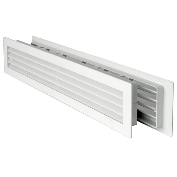 ZRAČNIK Z REGULACIJO VAFRA PVC 480X98 ZA VRATA RJAVA