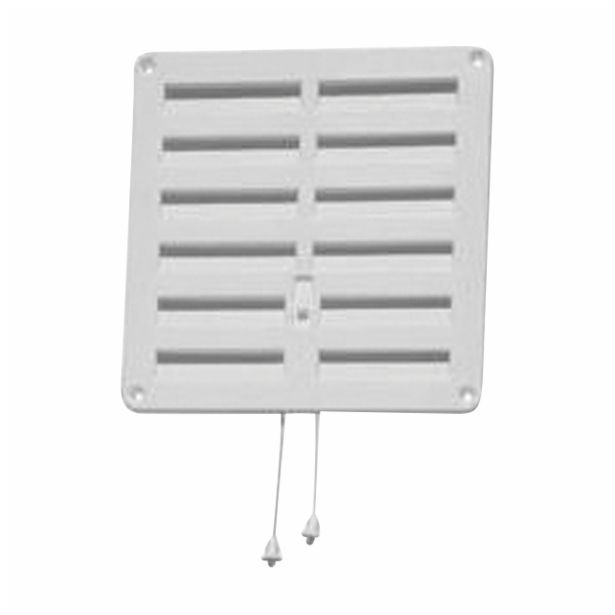 ZRAČNIK Z REGULACIJO VAFRA PVC FASADNI 200X200 KVADRATNI