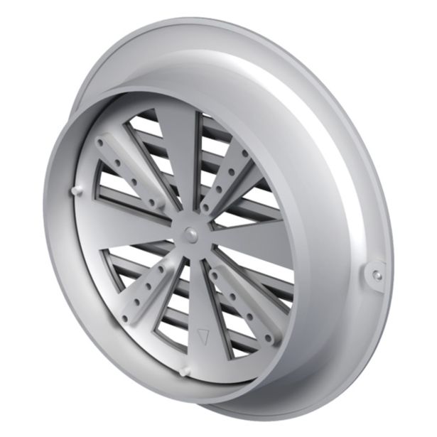 ZRAČNIK Z REGULACIJO VAFRA PVC FASADNI FI 125 OKROGLI