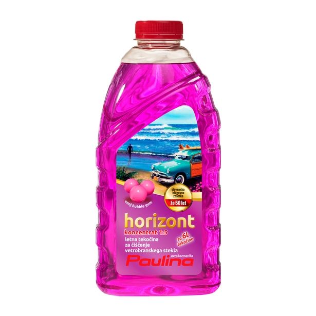 PAULINA HORIZONT LETNA TEKOČINA ZA VETROBRANSKO STEKLO 1:5 1L BUBBLE GUM