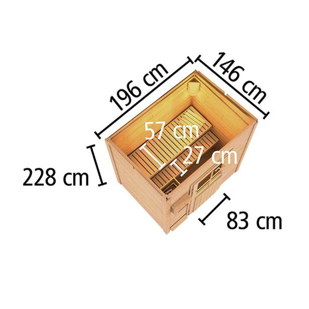 FINSKA SAVNA HYTTI 1+9KW GRELEC NR