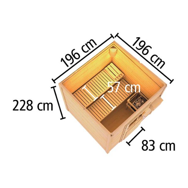 FINSKA SAVNA HYTTI 2+9KW GRELEC NR