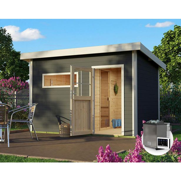 FINSKA SAVNA SKROLLAN 2+9KW GRELEC ZR ZEMELJSKA SIVA