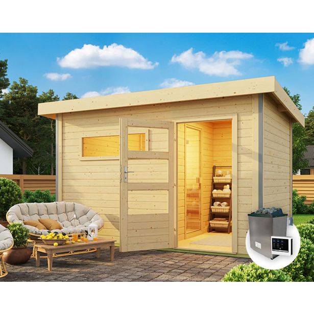 FINSKA SAVNA PELLE+9KW GRELEC BIO ZEMELJSKA SIVA