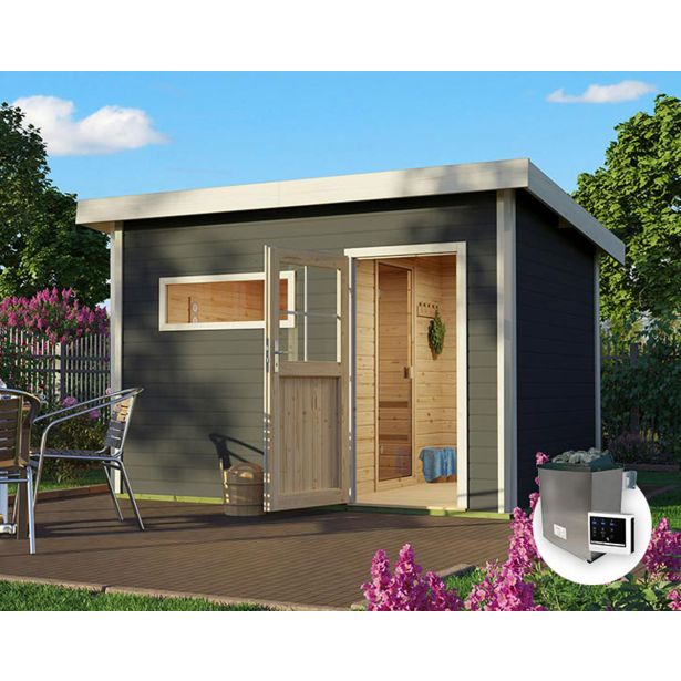 FINSKA SAVNA SKROLLAN 2+9KW GRELEC BIO ZEMELJSKA SIVA