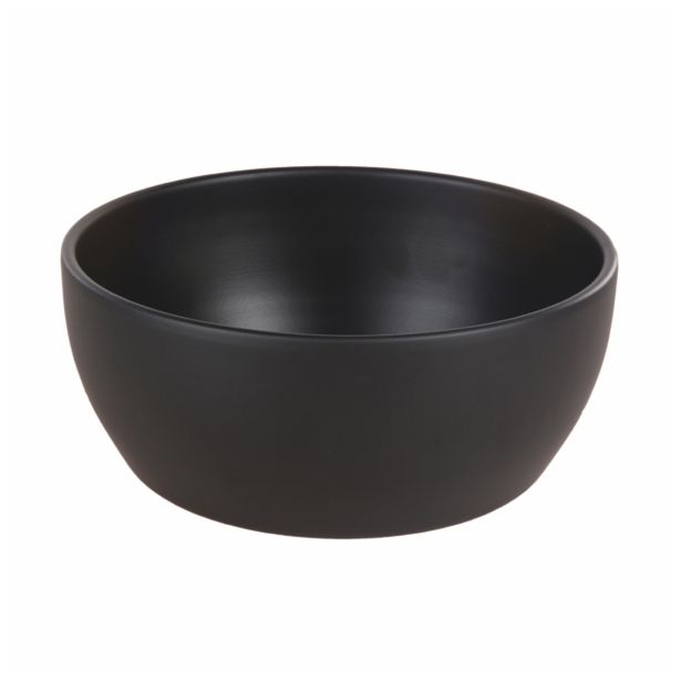 ZUNANJA SKLEDA 910 22 CM ČRNA ANTRACIT KERAMIKA