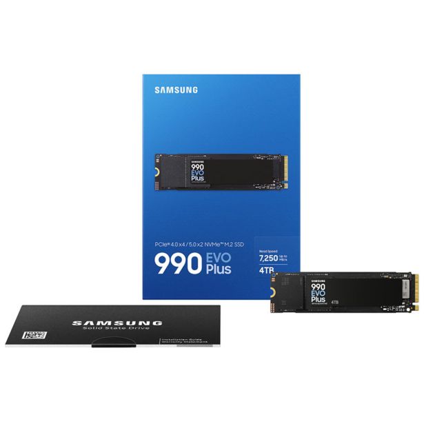 ZUNANJI TRDI DISK SAMSUNG 990 EVO PLUS 4TB M.2 PCIE 5.0 NVME 2280 MZ-V9S4T
