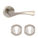 ALU KLJUKA ZA VRATA APECS 0423 NI/SAT CILINDER