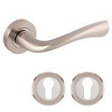 ALU KLJUKA ZA VRATA APECS 0424 NI/SAT CILINDER