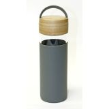 STEKLENICA ZA VODO DOMY 480 ML POKROV IZ BAMBUSA SIVA