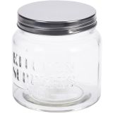 POSODA ZA SHRANJEVANJE 0.5 L STEKLENA S POKROVOM