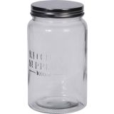 POSODA ZA SHRANJEVANJE 1 L STEKLENA S POKROVOM