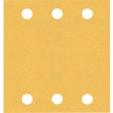 10-DELNI KOMPLET BRUSNIH PAPIRJEV S 6 LUKNJAMI EXPERT C470 ZA EKSCENTRIČNE BRUSILNIKE, 115 X 107 MM, G 120