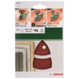 DELTA/VEČNAM BRUSNI LIST BOSCH 10-DELNI SET C430 RDEČ 102X62/93 MM K80 11LUKENJ