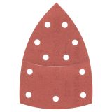 DELTA/VEČNAM BRUSNI LIST BOSCH 10-DELNI SET C430 RDEČ 102X62/93MM G240 11LUKENJ