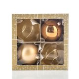 STEKLENA BUNKA GLOSSTYLE 100 MM 4/1 ZLATA 2 Z IN 2 BREZ DEKORJA