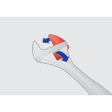 VILIČASTI KLJUČ S POLŽEM UNIOR 100/0-13 MM KROMIRAN ART. 250