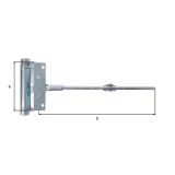 NIHALNA SPONA ALBERTS 100X242 MM ZAPIRALO VRAT DO 40 KG