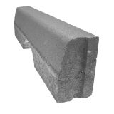 BETONSKI ROBNIK OBLAK GROUP 100X25X12/15 ODTOČNI SUBCESTNI, CEMENTNO SIV