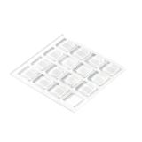 BLAŽILEC VRAT HETTICH DIY 10X10X2, SAMOLEPJIV, PROZOREN, V ZAVOJU JE 16 KOS