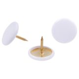 ŽIČNIK LEPENKAR 10X7 S PVC KAPICO BEL V ZAVITKU JE 150 KOS