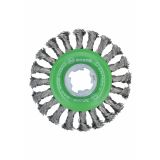 KROŽNA ŽIČNA ŠČETKA BOSCH 115 MM 0.5 INOX X-LOCK