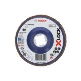 RAVNI BRUSNI LAMELNI DISK BOSCH 115X22.23MM G40 X-LOCK X571 ZA KOVINO