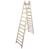 PROSTOSTOJEČA LESTEV KRAUSE 12 STOPNIČNA LESENA