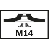 PODL. PLOŠČA ZA EKSCENTR. BOSCH 125 MM PODPORNI KROŽNIK STANDARD M14 TRDI