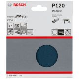 SAMOPRITRILNI BRUSNI DISK BOSCH 5- DELNI SET F550 MODER 125MM BREZ LUKENJ P120