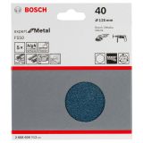 SAMOPRITRILNI BRUSNI DISK BOSCH 5- DELNI SET F550 MODER 125MM BREZ LUKENJ P40