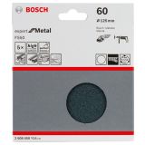 SAMOPRITRILNI BRUSNI DISK BOSCH 5- DELNI SET F550 MODER 125MM BREZ LUKENJ P60