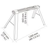 MIZARSKA STOLICA TACTIX 1260X555X650MM