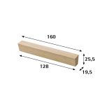 POHIŠTVENI ROČAJ HETTICH DIY LESEN, 128 MM, HRAST