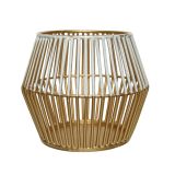 SVEČNIK 13 CM, KOVINSKI, ZLAT