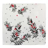 PRT SIRETESSILE 140X180CM PRINT SHINY ZLAT/RDEČ/ČRN