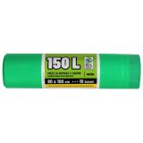 VREČKE ZA SMETI PISKAR 150 L S TRAKOM V ROLI 10/1 80X100 CM