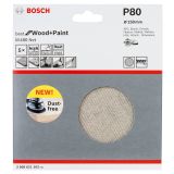 BRUSNA MREŽA BOSCH 150MM G80 M480 ZA LES, LAK, OMET