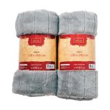 DEKORATIVNA ODEJA BIVA 150X200 CM BRIGITE SIVE BARVE