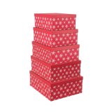 ŠKATLA ZA SHRANJEVANJE BIZZOTTO 15.5X7X5.5 CM RDEČA