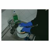 GUMENE ROKAVICE 160 ŠT. M/8 MODRA TANKA ODPRNOST:OLJE, KEMIKALIJE