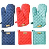 PRIJEMALKA AMO LA CASA 17X17 CM IN ROKAVICA 18X30 CM SIRTAKI SORT