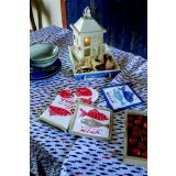 PRIJEMALKA AMO LA CASA 17X17 IN ROKAVICA 18X30CM MORSKI MOTIV